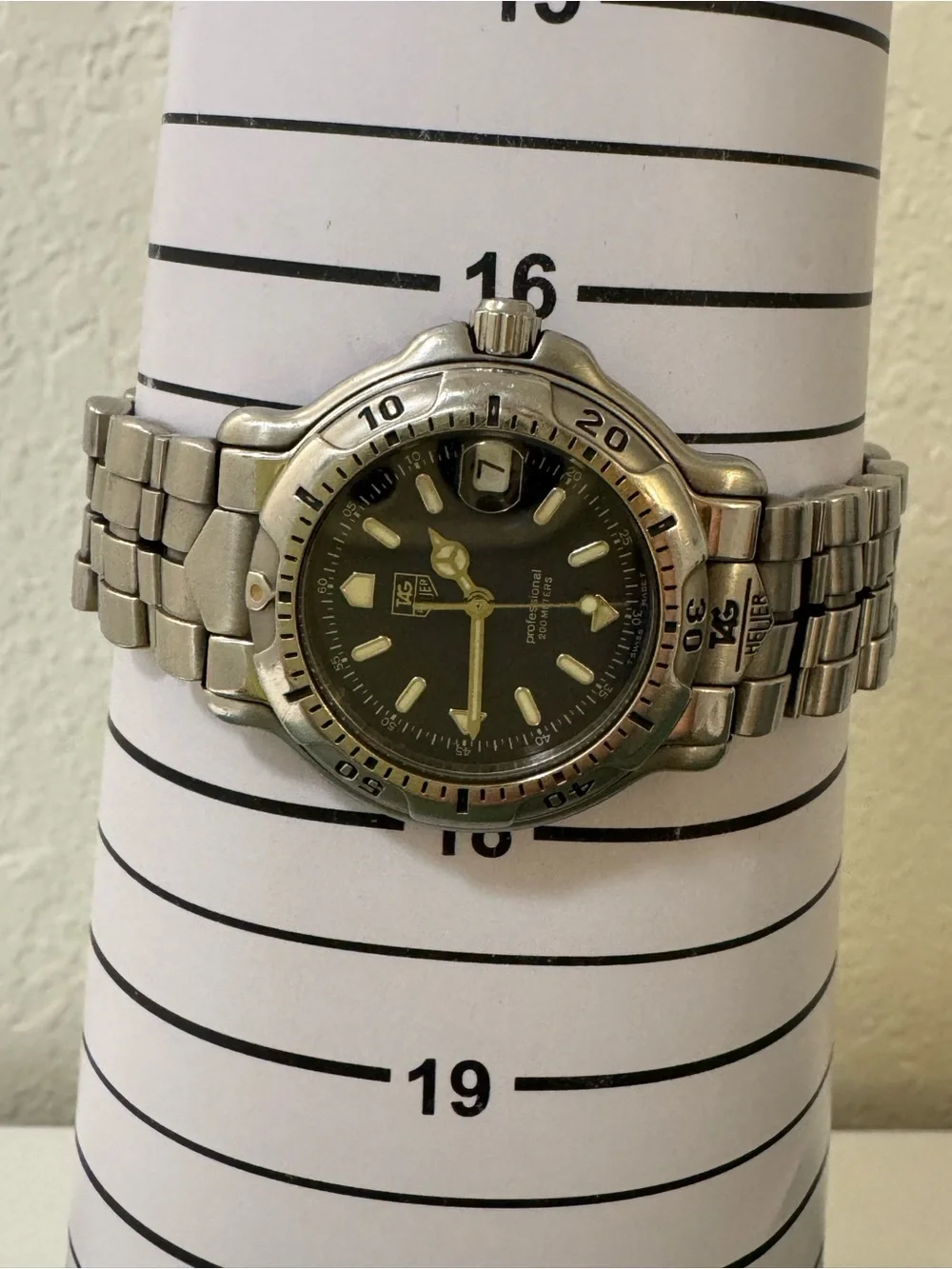 Tag Heuer Stainless Steel Men's Watch - Black Dial